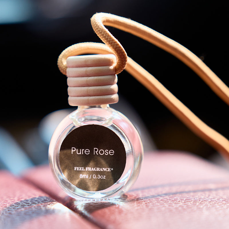 Puer Rose - 8ml Car Air Freshener Automotive Scents. Car Air Freshener with 30-Day Long-Lasting Fragrance. Hanging Diffuser Bottles Remove Auto Odor. Home Deodorizer. (1, 2, 4 Bottles)