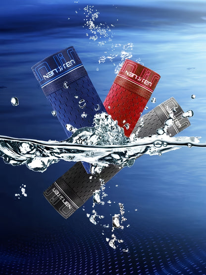 4-Pack Men's Ice Silk Antibacterial Underwear - Breathable Stretchy Boxer Briefs for Spring & Summer - Hiccupzz