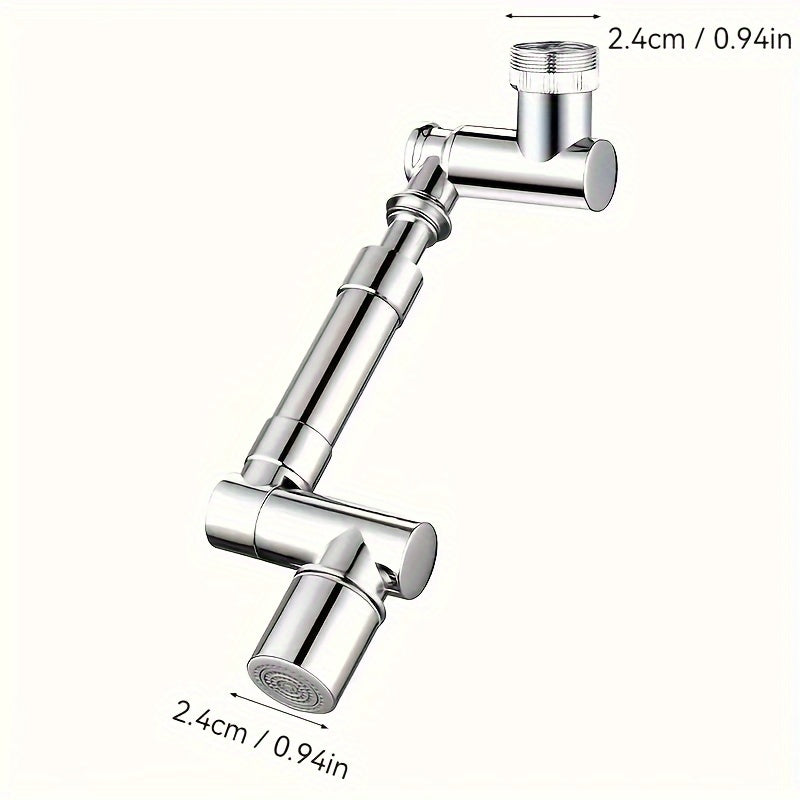 1 Pc Robotic Arm Faucet Extender - Universal Water-Saving Nozzle with Anti-Splash Bubble, Retractable & Rotatable Arm