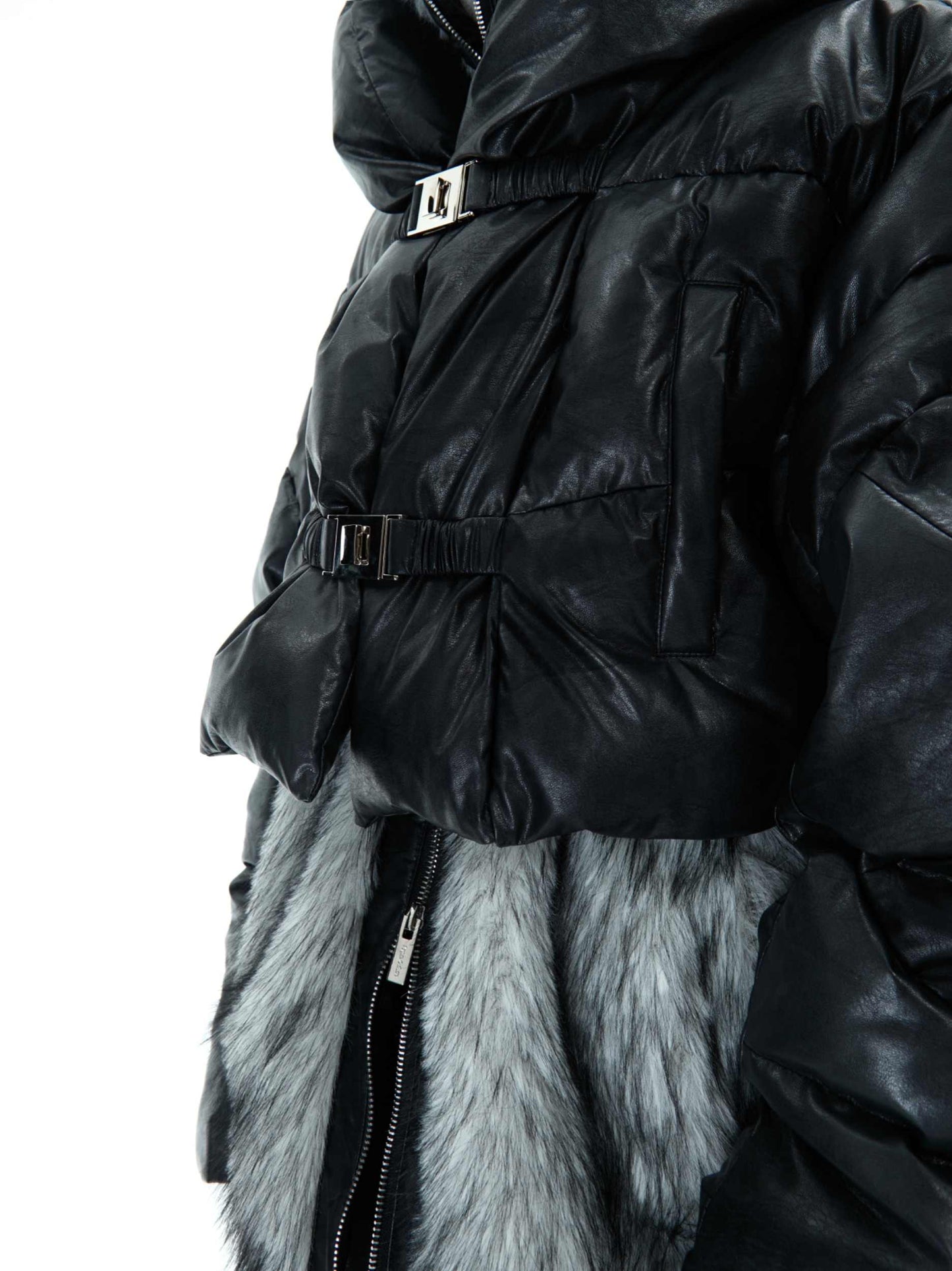 Men's Double-Layer Mountain-Style Thick Fur-Lined Jacket