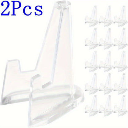 Acrylic Easel Stands: Clear Mini Display Holders (2/6/10/12 pcs) for Coins, Pocket Watches, Capsules, and Medals - Hiccupzz