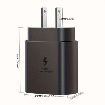 Samsung Fast Charger Type-C Wall Charger with 4ft Cable, Fast Charging for Galaxy S23 Ultra/S23+/S23/S22 Ultra/S22+/S22/S21 Ultra/S20 Ultra/Note 20/Note 10/Z Fold 3