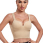 Women's Seamless U-Back Sports Bra, Non-Wired Anti-Sagging Gathered Fixed Pads, Yoga Running Fitness Sports Bra, Shockproof Athletic Wear - Hiccupzz