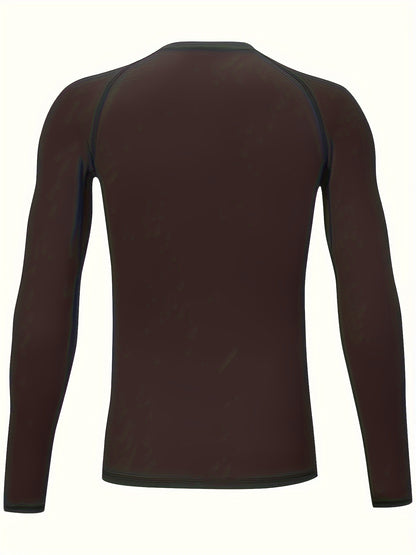 3-Pack Kids' Long Sleeve Thermal Shirts - Solid Color Polyester Base Layer, Warm & Stretchy - Hiccupzz