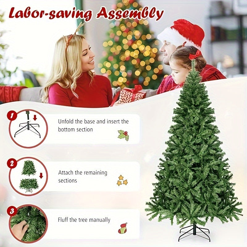 Artificial Christmas Tree, 7.5 Ft with 1346 Branch Tips