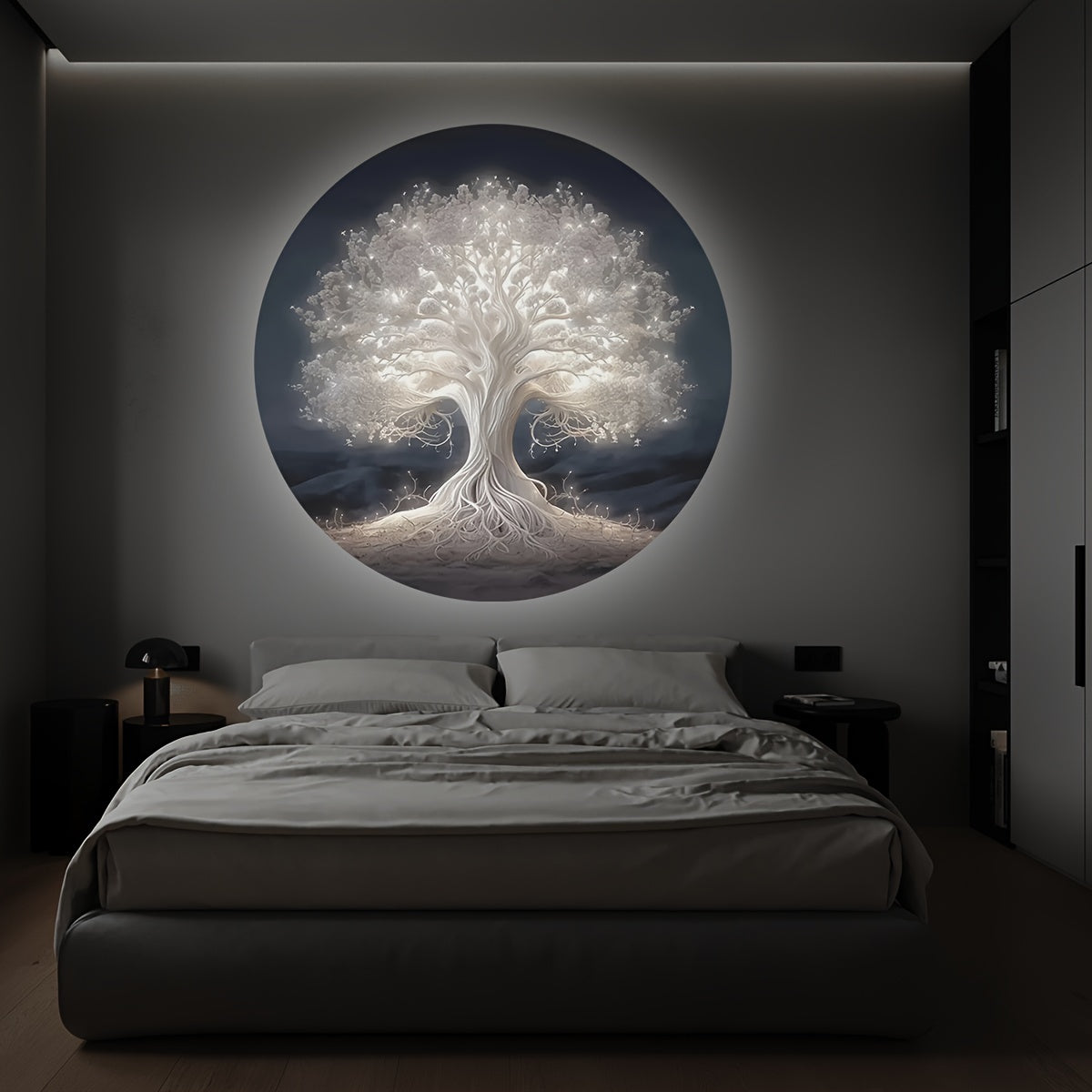 Tree of Life LED Projector Night Light - USB Powered, 360° Rotatable & Adjustable, Ideal for Room Decor