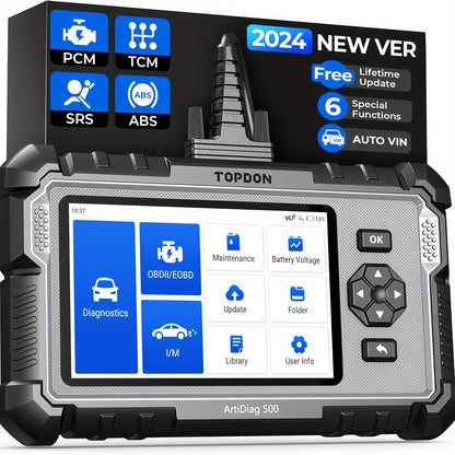 TOPDON AD500 Diagnostic Scan Tool with Reset Functions & AutoVIN, Lifetime Updates - Hiccupzz