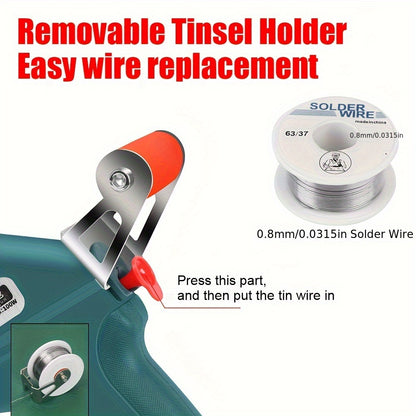 Electric Auto Soldering Iron Gun Kit Hand-Held Tweezers Wire Welding Tool