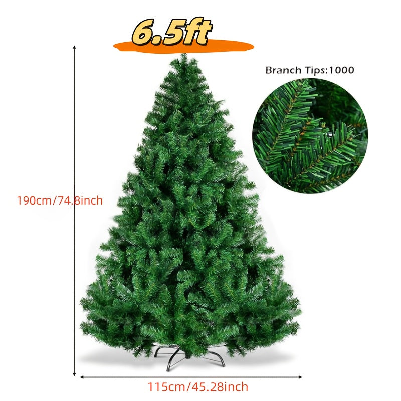 Artificial Christmas Tree, 7.5 Ft with 1346 Branch Tips