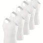 5-Pack Men's Tank Tops - Breathable Quick-Dry Fitness Vests, Casual Plain Color Summer Undershirts - Hiccupzz