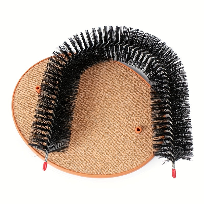 Cat Arch Self Groomer & Massger all in one : Pamper Your Feline With A Massage & Grooming Brush!