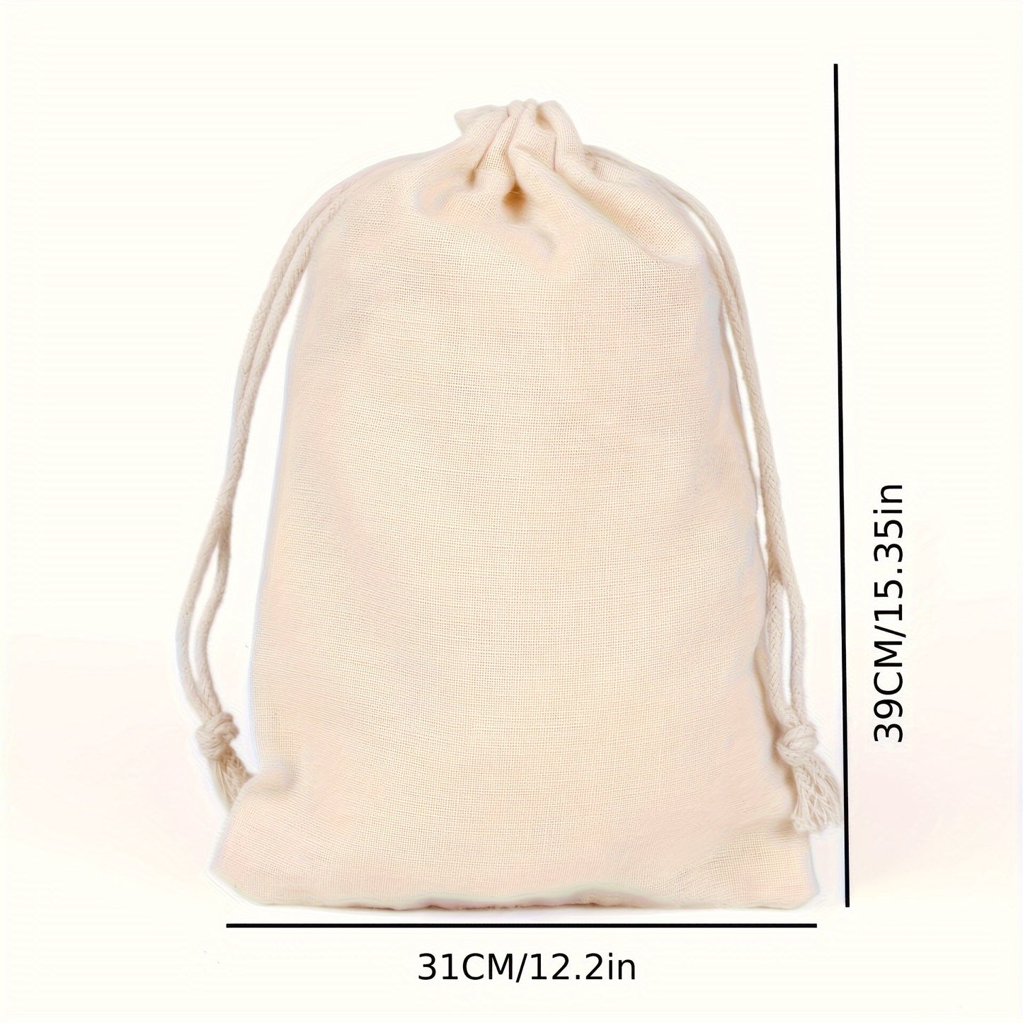 Canvas Drawstring Pouch: Versatile Storage for Jewelry, Party Favors, and Wedding Decorations