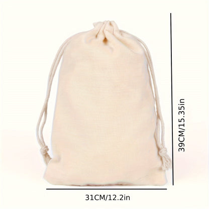 Canvas Drawstring Pouch: Versatile Storage for Jewelry, Party Favors, and Wedding Decorations - Hiccupzz