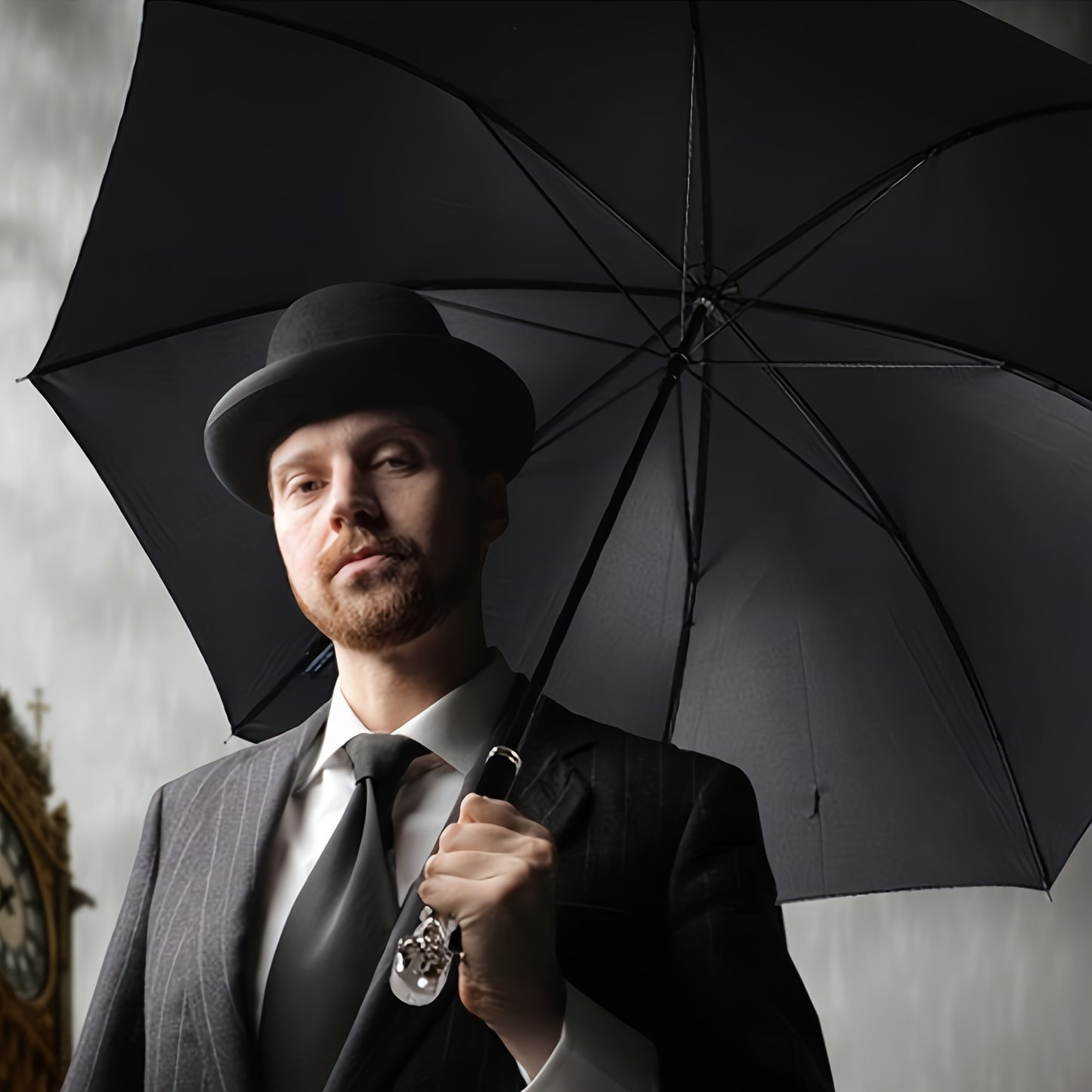 Premium British Style Long Handle Umbrella - Waterproof