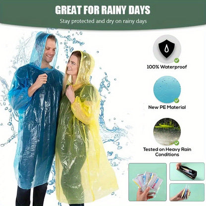 Portable Random Color Disposable Raincoat for Outdoor Travel - Hiccupzz