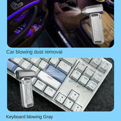 130,000 Turns High-Speed Turbo Fan - Powerful & Portable Handheld Fan for Camping, Hiking & Outdoor Activities