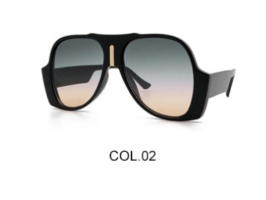 Retro Avant-garde Men And Women Fashion Big Frame Sunglasses - Hiccupzz