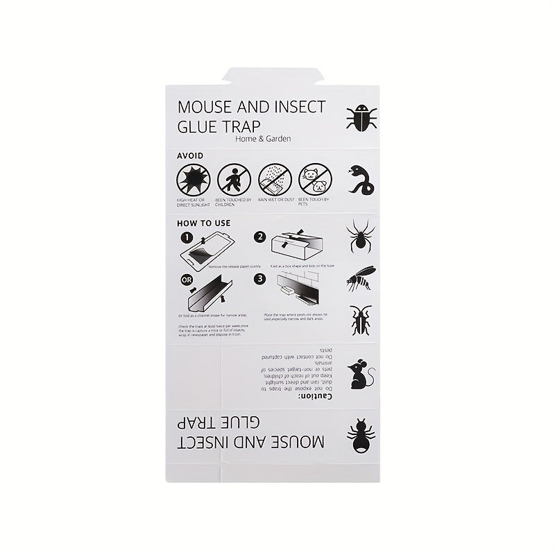 20pcs Sticky Mouse & Insect Traps – Non-Toxic Pest Control for Indoor & Outdoor Use