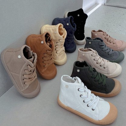 Children's Cloth Soft Bottom Spring And Autumn Korean Style Canvas Shoes - Hiccupzz