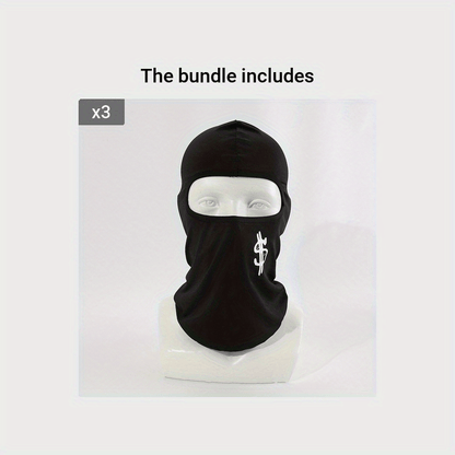 UV Protection Punk Style Balaclava – Dollar Print Breathable Full Face Mask Helmet Liner for Cycling, Skiing, Hiking, Fishing, and Outdoor Sports - Hiccupzz