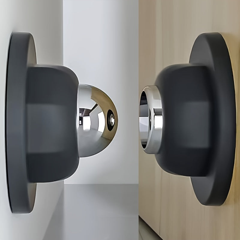 1 Pc Premium Magnetic Door Stopper - Strong Hold, No Drilling, Wall & Floor Mounting