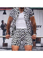 Men's Casual Comfortable Beach Leopard Print Short Sleeve Shorts Suit Two-piece Set - Hiccupzz