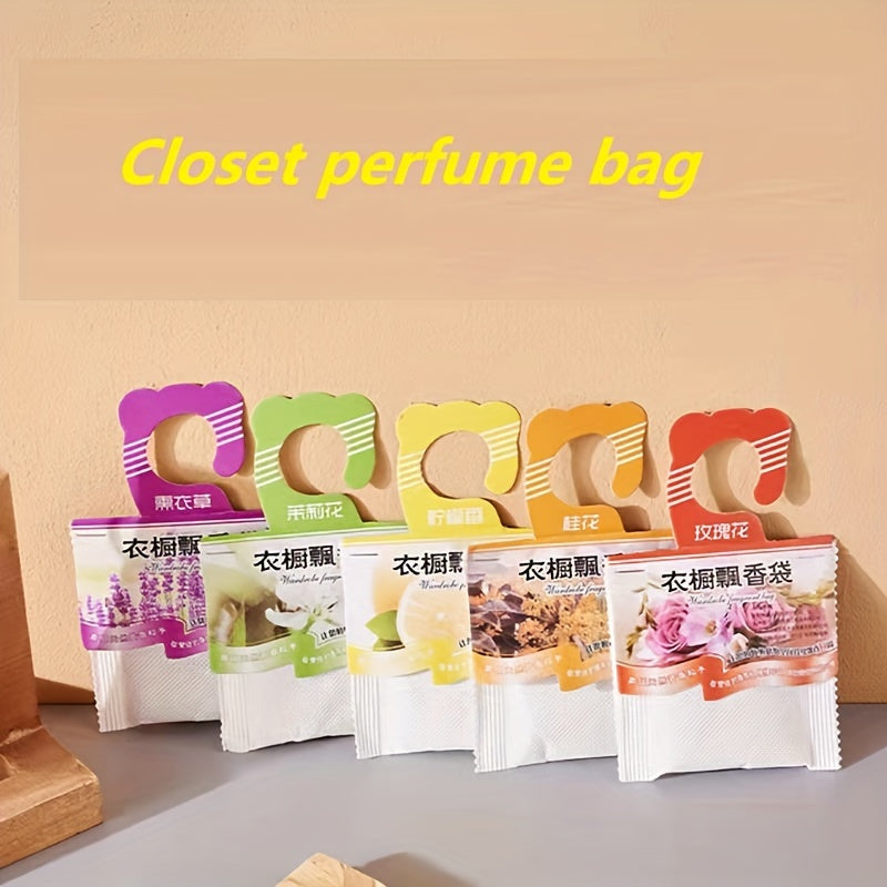 1pc Wardrobe Incense Bag, Odor Removal, Mildew-proof Car Air Freshener, Can Be Hung, Flower Scent, Clear Fragrance, Bedroom Increased Incense Bag, Long-lasting Scent