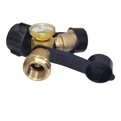Propane Y Pressure Gauge Body Tee Brass Grill Heater - Hiccupzz
