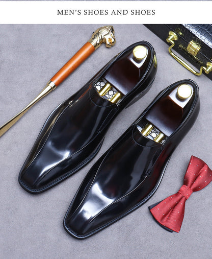 Business Formal Wear Shoes Cowhide Men's Office Shoes - Hiccupzz