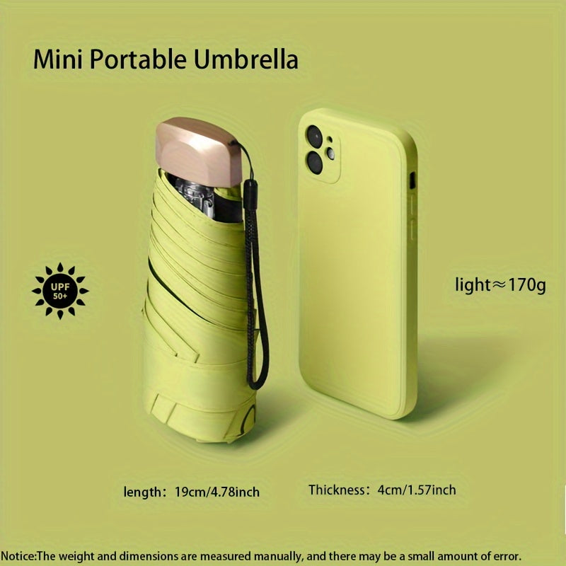 Lightweight Folding Sun Umbrella with UV Protection for Outdoor Activities