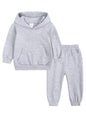 Children's Thickened Brushed Warm Long-Sleeved Trousers Hooded Sweatshirt Set - Hiccupzz