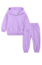 Children's Thickened Brushed Warm Long-Sleeved Trousers Hooded Sweatshirt Set - Hiccupzz