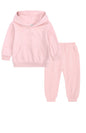 Children's Thickened Brushed Warm Long-Sleeved Trousers Hooded Sweatshirt Set - Hiccupzz