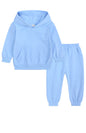 Children's Thickened Brushed Warm Long-Sleeved Trousers Hooded Sweatshirt Set - Hiccupzz