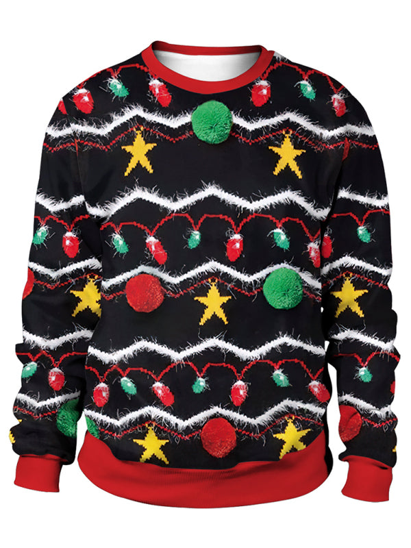 Christmas Santa Reindeer Knit Sweater