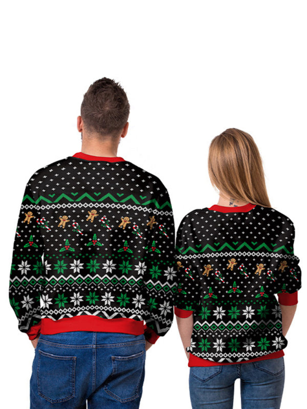 Christmas Santa Reindeer Knit Sweater