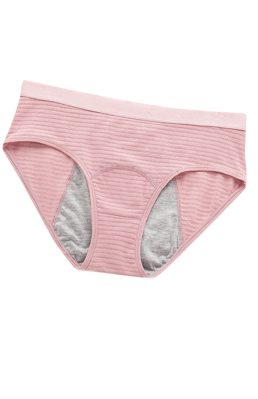 Women Breathable Striped Cotton Panties