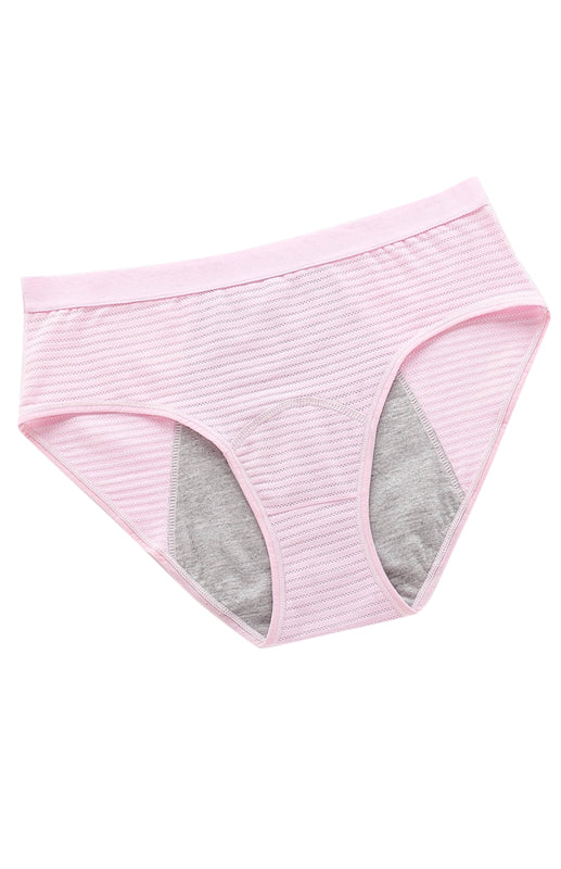 Women Breathable Striped Cotton Panties