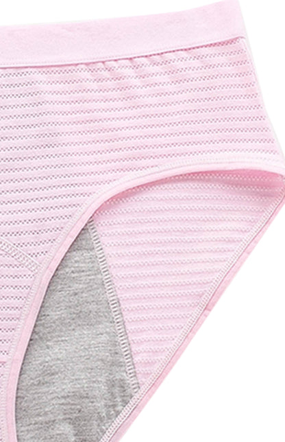 Women Breathable Striped Cotton Panties - Hiccupzz