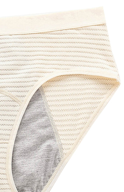 Women Breathable Striped Cotton Panties - Hiccupzz