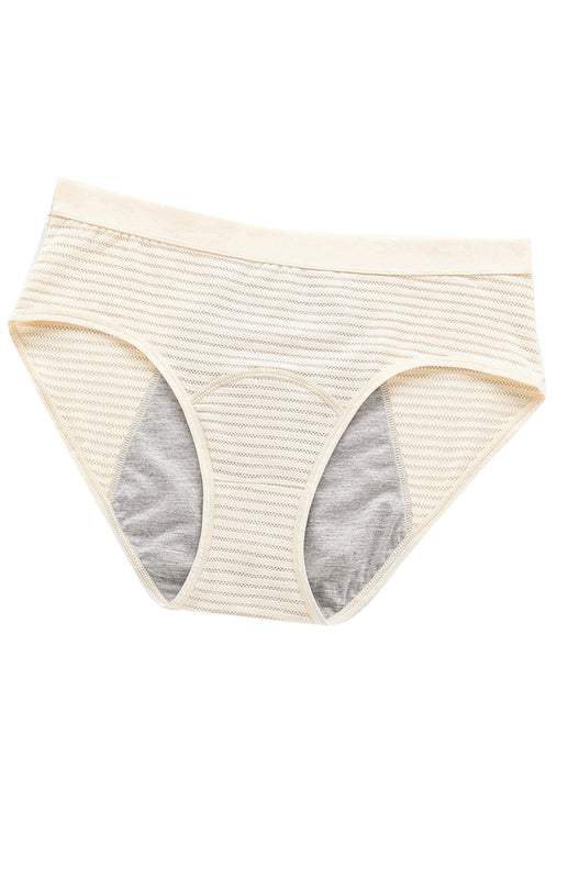 Women Breathable Striped Cotton Panties