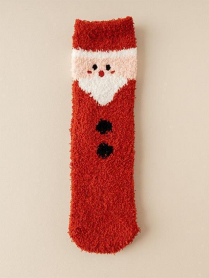 Christmas Coral Fleece Warm Sleep Socks - Hiccupzz
