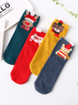 Cotton Tube Socks Stereo Ear Christmas Socks (4 Pairs Of Loading) - Hiccupzz