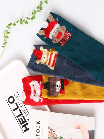 Cotton Tube Socks Stereo Ear Christmas Socks (4 Pairs Of Loading) - Hiccupzz
