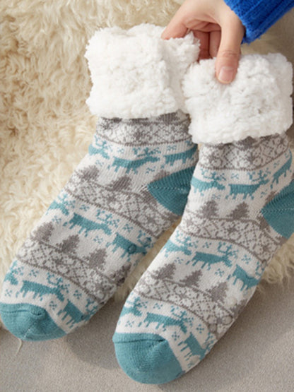 Women's Festive Knit Patterned Soft Socks - Hiccupzz