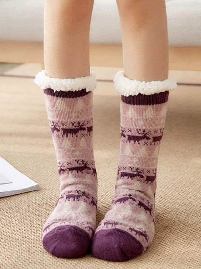 Women's Festive Knit Patterned Soft Socks - Hiccupzz