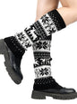 Women's Christmas Snowflake Fawn Foot Cover Pile Pile Socks - Hiccupzz
