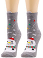Festive Christmas Knit Snowman Socks Elasticity - Hiccupzz