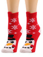 Festive Christmas Knit Snowman Socks Elasticity - Hiccupzz