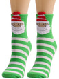 Festive Stripe Santa Christmas Socks - Hiccupzz